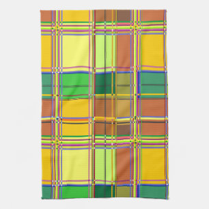 Caribische Kleurrijke Stof Madras Tartan Theedoek
