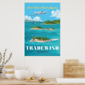 Caribische Poster (Keuken)