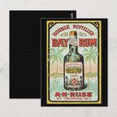  Caribische rum eind jaren 1800 Briefkaart (Voorkant / Achterkant)