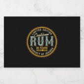  Caribische Rum Likeurfles Etiket (Enkel label)