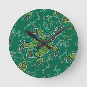 Caribische Tortuga Ronde Klok