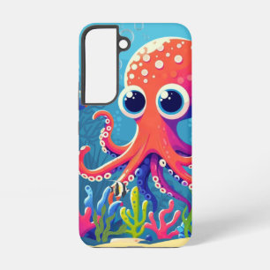 Caribische/tropische/Hawaiaanse schattige octopus Samsung Galaxy Hoesje