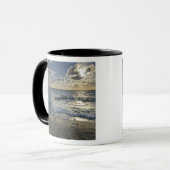 Caribische Zee, Kaaimaneilanden.  Brekende golven Mok (Voorkant links)