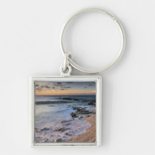 Caribische Zee, Kaaimaneilanden. Brekende golven Sleutelhanger