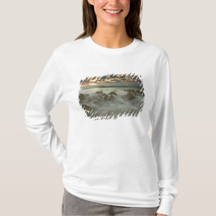 Caribische Zee, Kaaimaneilanden.  Brekende golven  T-shirt