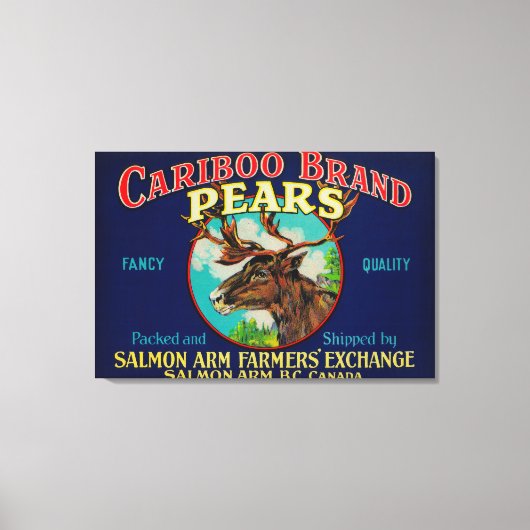Cariboe par LabelCanada Canvas Afdruk (Voorkant)