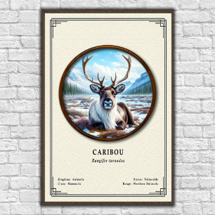 Cariboe Zoölogie Serie Poster