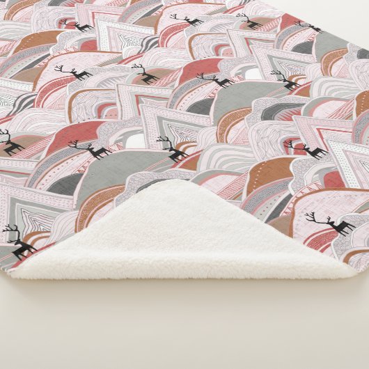 caribou - bergen in wenen sherpa deken (3/4)