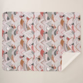 caribou - bergen in wenen sherpa deken (Voorkant (horizontaal))