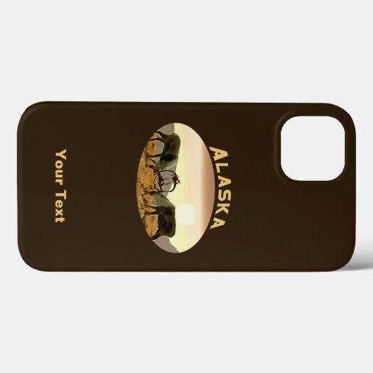 Caribou Duel - Alaska Coque-Mate coque iphone (Verso (horizontal))