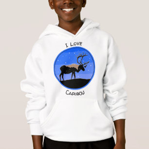 Caribou en hiver - Art animalier original