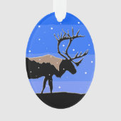 Caribou en hiver - Art original de la faune (devant)
