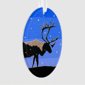 Caribou en hiver - Art original de la faune (devant)