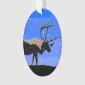 Caribou en hiver - Art original de la faune (devant)