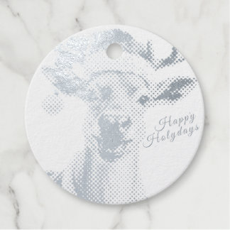 Caribou heeft de kostuums van de Kerstman Bedankjes Labels
