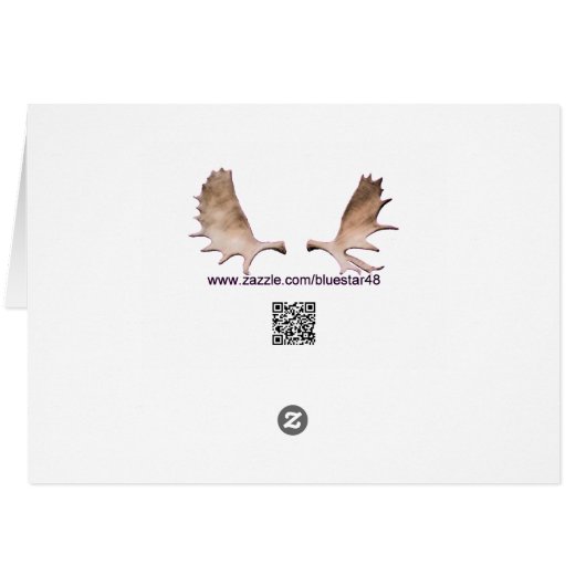 Caribou/Reindeer d'art populaire (Dos Horizontal)