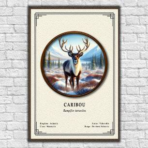 Caribou Zoologie Serie Poster
