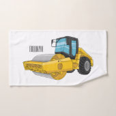 Caricature à rouleaux de route (Serviette à main)