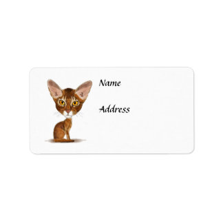 Caricature Abyssinian Etiket