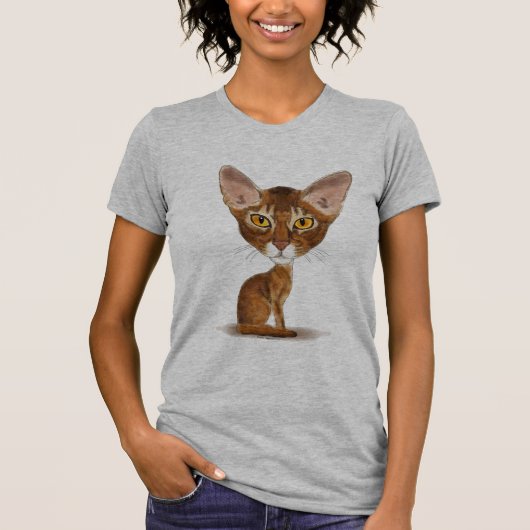 Caricature Abyssinian T-shirt (Voorkant)