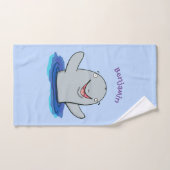 Caricature adorable de marsouin (Serviette à main)