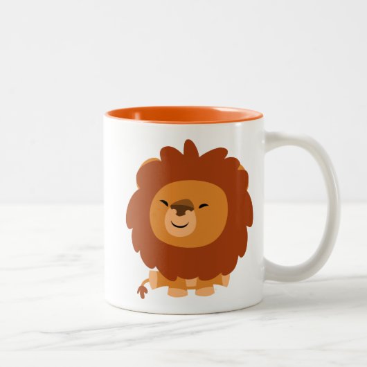 Caricature adorable Lion Mug (Droit)