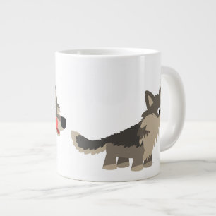 Caricature adorable Wolf Jumbo Mug
