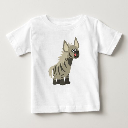 Caricature affamée mignonne Hyena Baby T-Shirt (Devant)