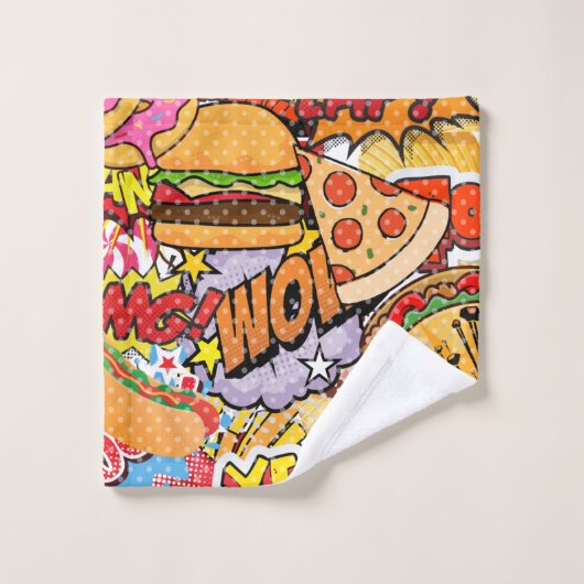 Caricature alimentaire (Gant de toilette)