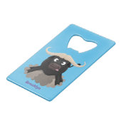 Caricature amusante de buffle d'eau courante (Dos Angle)