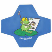 Caricature amusante de grenouille verte (Plat)