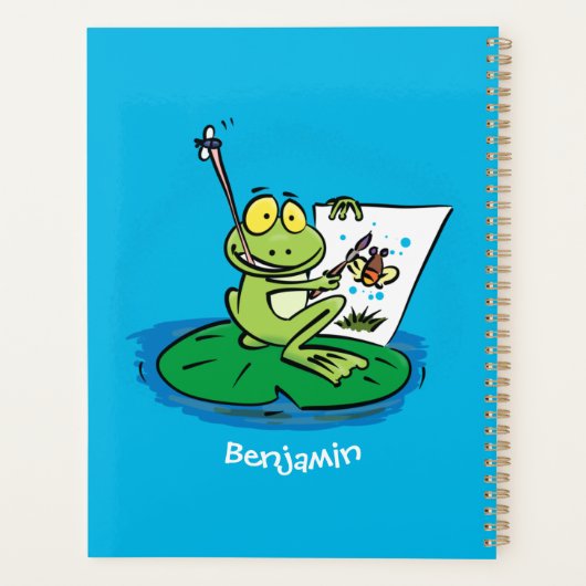 Caricature amusante de grenouille verte (Dos)