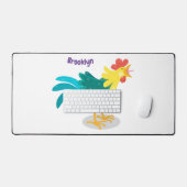 Caricature amusante du coq à rames (Clavier et souris)