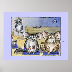 Caricature amusante Fitness personnalisée Poster I