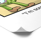 Caricature amusante Poster de la pastèque sans gra (Coin)