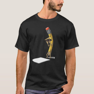Caricature au crayon nerveux Drôle T-shirt cadeau