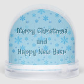 Caricature Axolotl à Santa Hat Christmas Snow Glob (Arrière)