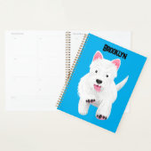 Caricature blanche de terrier de l'ouest (Devant avec enveloppe)