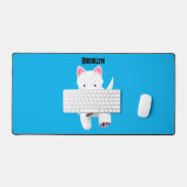 Caricature blanche de terrier de l'ouest (Clavier et souris)