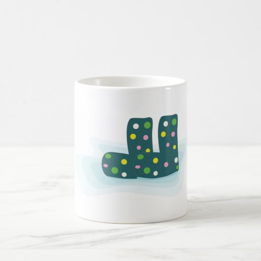 caricature bottes pointillées mug (Centre)