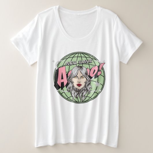 Caricature branchée Astro dessinée à la main planè (Design devant)