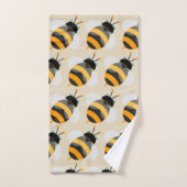 Caricature Bumble Bee (Serviette à main)