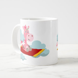 Caricature Caricorne de tapis magique Jumbo Mug