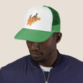 Caricature chatoyante Bobcat Casquette (En situation)