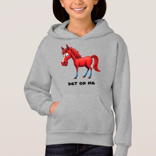 Caricature Cheval Rouge (Devant)