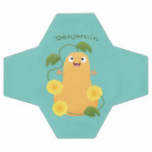 Caricature citrouille gourde en beuret joyeux (Plat)