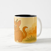 Caricature Citrouille Pals Mug (Devant droit)