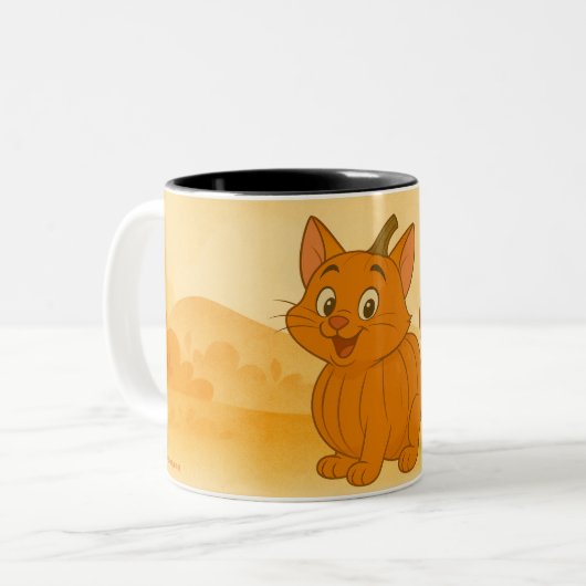 Caricature Citrouille Pals Mug (Devant gauche)