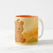 Caricature Citrouille Pals Mug (Devant droit)