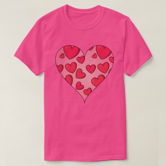 Caricature Coeur Saint Valentin T-shirt (Design devant)